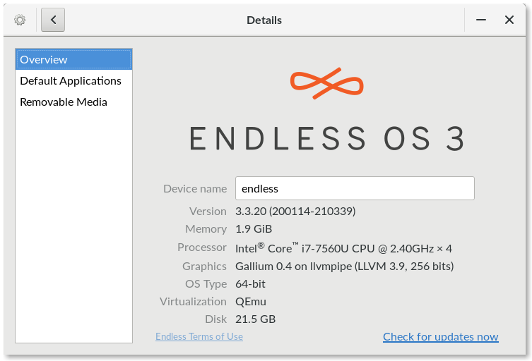 Manual OS update | Support & Training | Endless Access