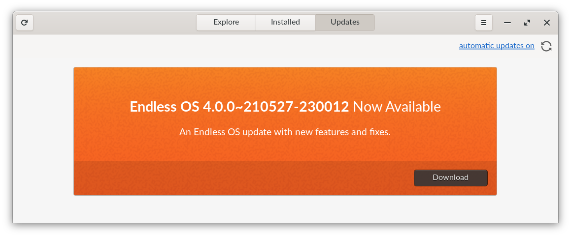 Manual OS update | Support & Training | Endless Access