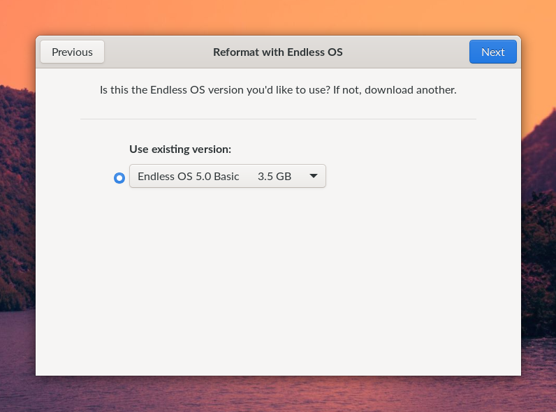 Reformat with Endless OS